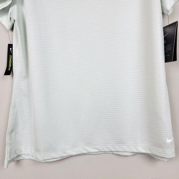 Nike Women's Standard Fit DRI-FIT Green Short Sleeves Golf Polo T-Shirt Size L - Picture 4 of 12